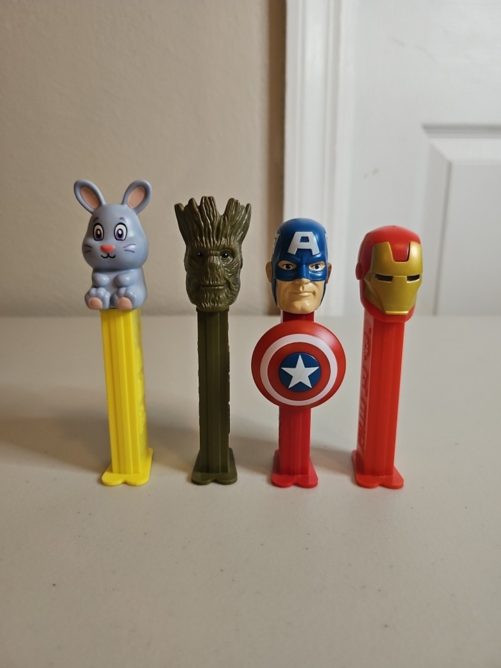 Marvel 2016 Superhero Pez Dispensers Groot Captain America Iron Man